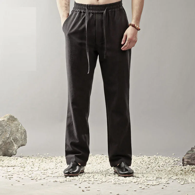 Spring new Chinese style linen casual pants Chinese style pants men's loose straight pants spring cotton hemp men's pants
Spring new Chinese style linen casual pants Chinese style pants men's loose straight pants spring cotton hemp men's pants