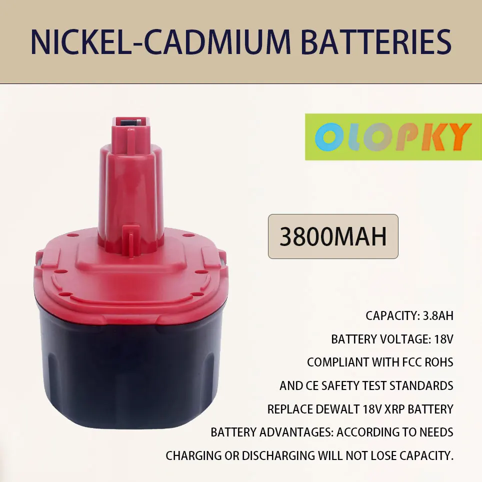 2021 18V 3.8Ah Ni-CD battery replacement parts for Dewalt 18V battery XRP DC9096 DC9098 DC9099 DE9095 DE9096 DE9098 DW9096
2021 18V 3.8Ah Ni-CD battery replacement parts for Dewalt 18V battery XRP DC9096 DC9098 DC9099 DE9095 DE9096 DE9098 DW9096