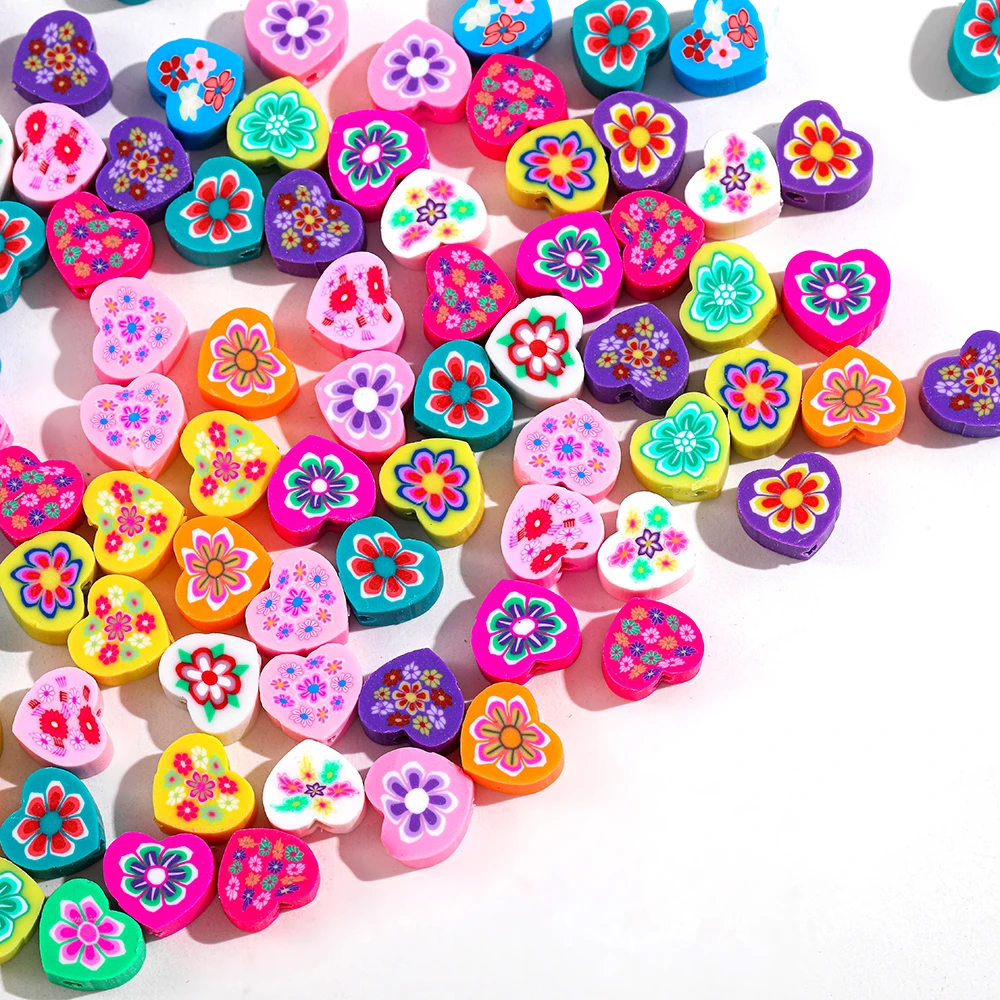 30pcs/Lot 10MM Heart Shape Sunflower Polymer Clay Beads Mixed Color Clay Spacer Beads for Jewelry Making DIY Bracelet
30pcs/Lot 10MM Heart Shape Sunflower Polymer Clay Beads Mixed Color Clay Spacer Beads for Jewelry Making DIY Bracelet