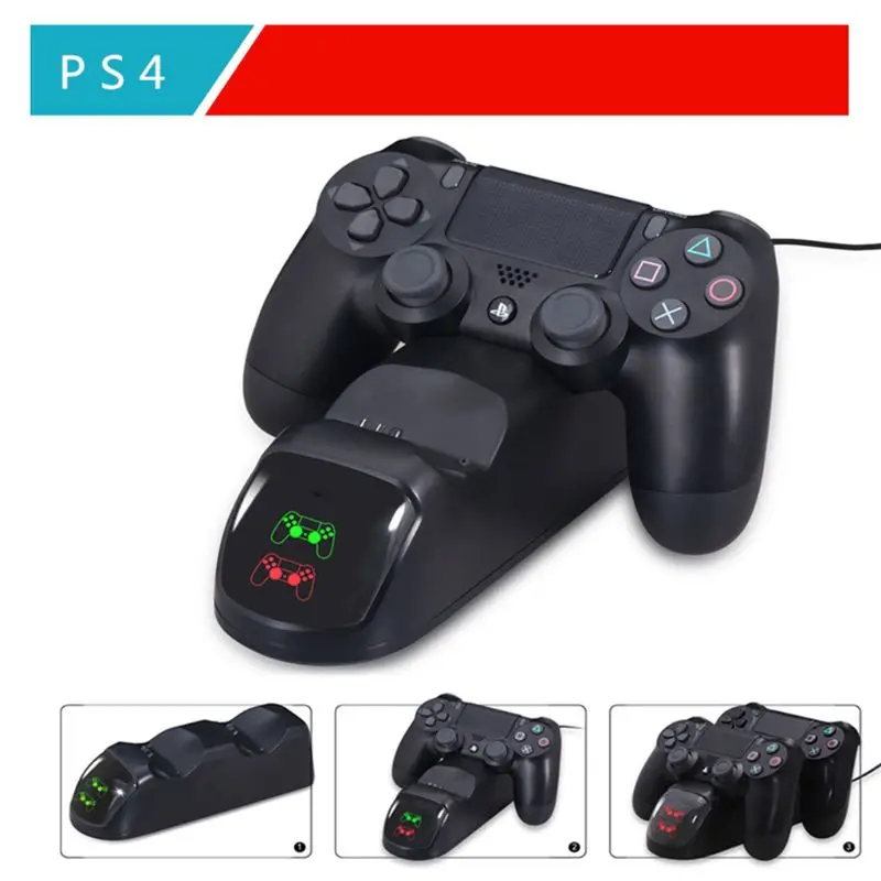 Y3ND Dual Dock PS4 Controller Charger Game Joypad Joystick Charging Station Stand
Y3ND Dual Dock PS4 Controller Charger Game Joypad Joystick Charging Station Stand