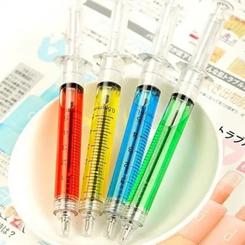 Syringees Injection Shape Ballpen 4Pcs/Set Doctor Nurse Gift Liquid Pen Ballpoint
Syringees Injection Shape Ballpen 4Pcs/Set Doctor Nurse Gift Liquid Pen Ballpoint