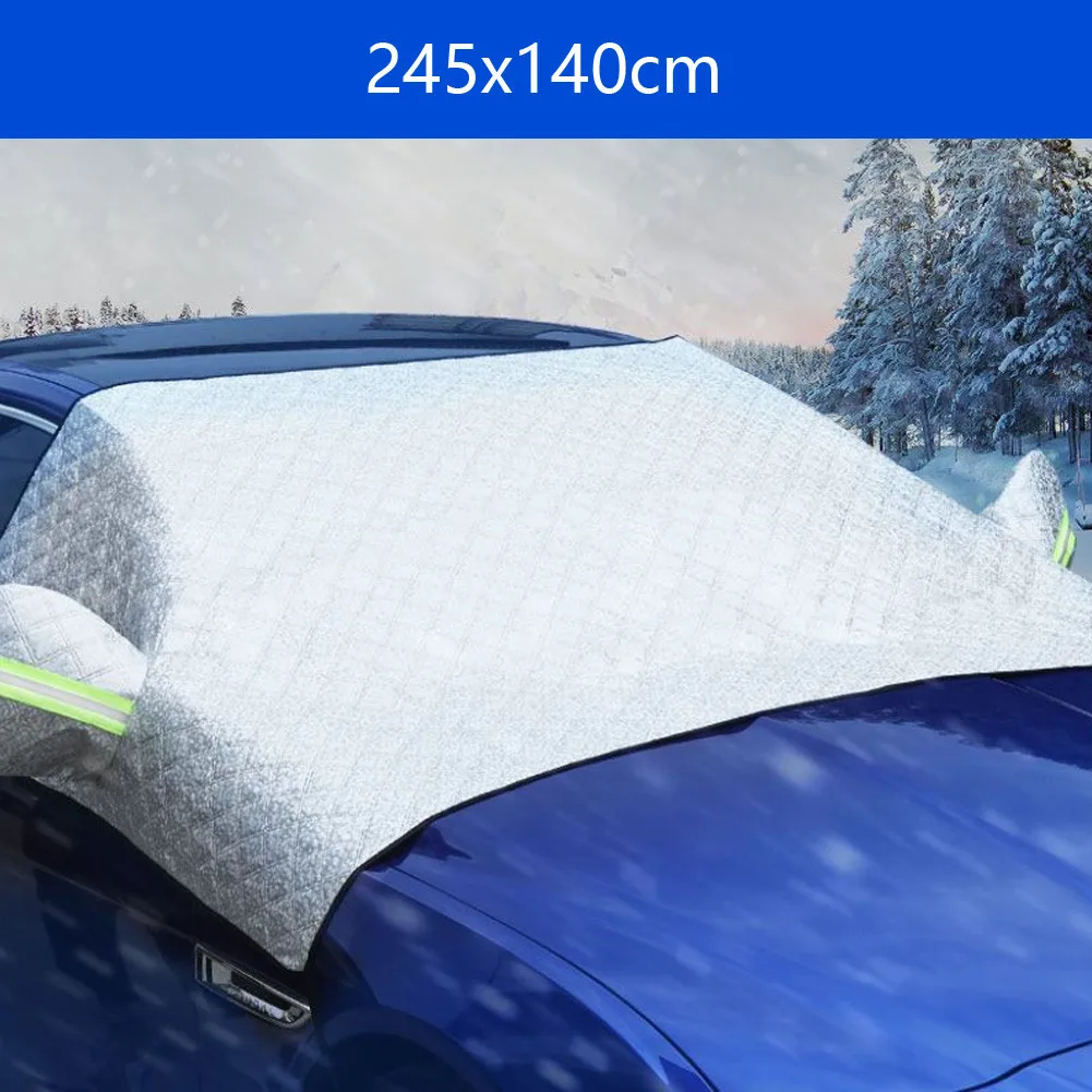 1pc Car Windshield Snow Cover With Side Mirror Covers Mirror Snow Covers Protects Lightweight Weatherproof Aluminum Film
1pc Car Windshield Snow Cover With Side Mirror Covers Mirror Snow Covers Protects Lightweight Weatherproof Aluminum Film