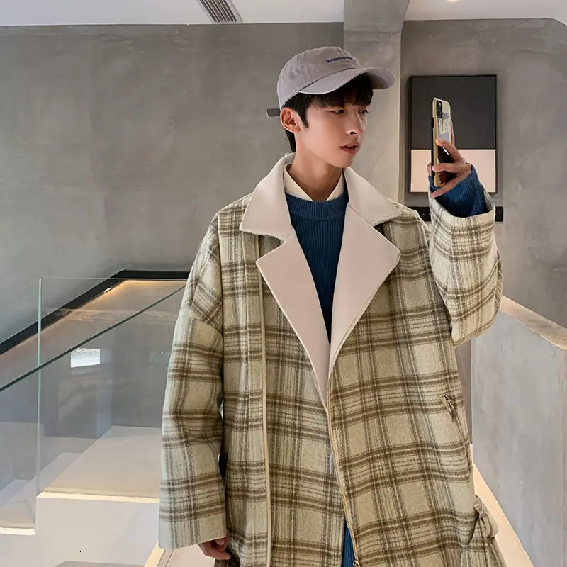 2020 Winter Men's Plaid Loose Snow Jacket Solid Color Cotton-padded Clothes Casual Fashion Woolen Blends Cashmere Coats M-2XL
2020 Winter Men's Plaid Loose Snow Jacket Solid Color Cotton-padded Clothes Casual Fashion Woolen Blends Cashmere Coats M-2XL