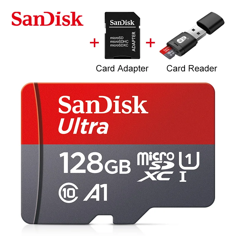 

SanDisk Ultra microSD UHS-I Card 16GB 98MB/s max 32GB 64GB 128GB 256GB TF / Micro SD Card A1 microSDHC Card Standard Shipping