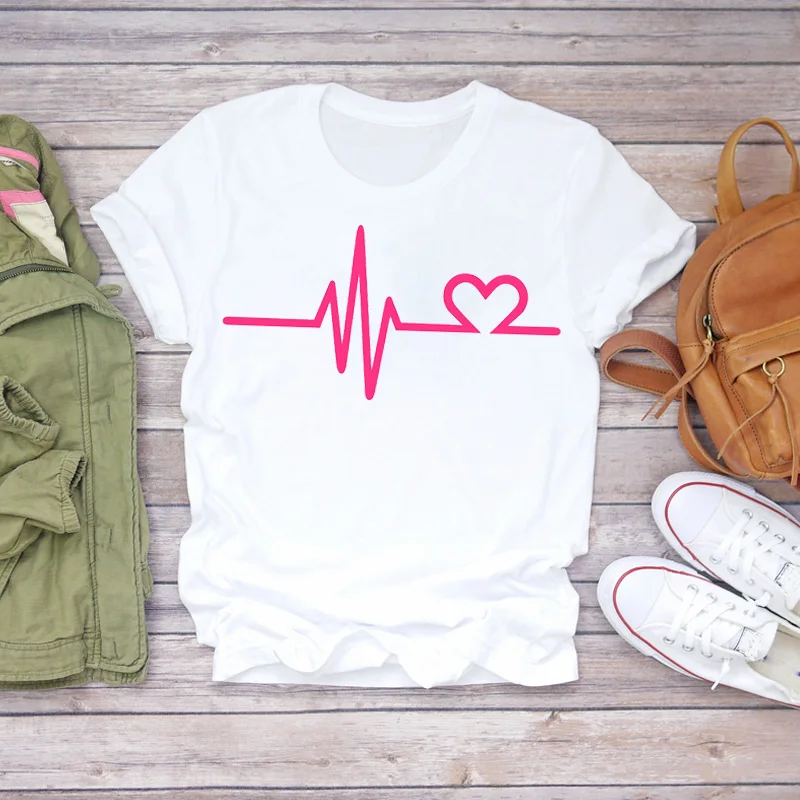 Women 90s Love Geometric Short Sleeve Fashion 90s Clothes Lady T-shirts Top Womens T Shirt Ladies Stylish Ladies Tee T-Shirt
Women 90s Love Geometric Short Sleeve Fashion 90s Clothes Lady T-shirts Top Womens T Shirt Ladies Stylish Ladies Tee T-Shirt