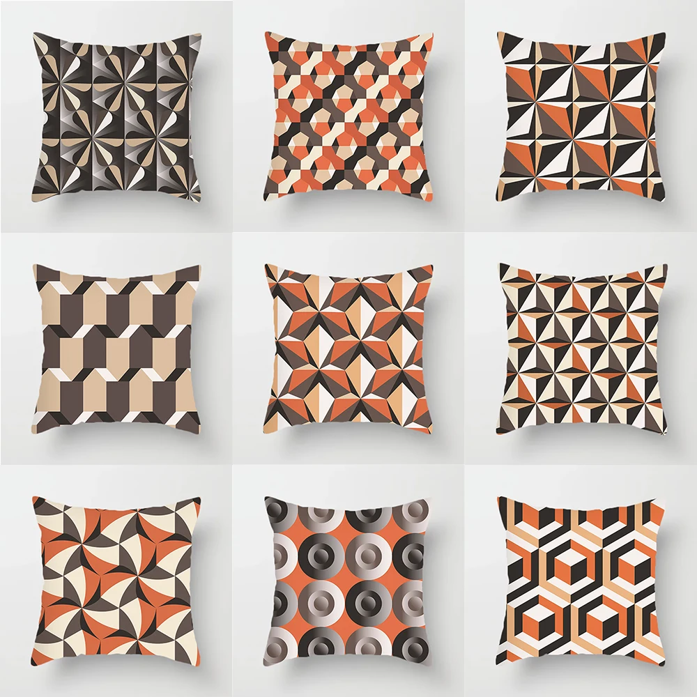 Geometry Pattern Pillow Cases Polyester Cotton 45*45cm Decorative Cushion Cover Home Decor Orange Hexagon Sofa Pillowcases
Geometry Pattern Pillow Cases Polyester Cotton 45*45cm Decorative Cushion Cover Home Decor Orange Hexagon Sofa Pillowcases