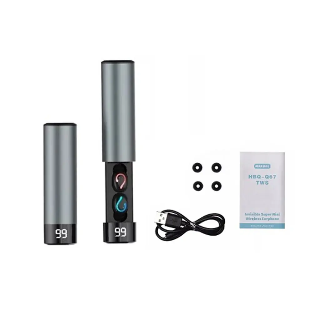 Q67 Wireless Earphones 5.0 High Definition Stereo Headphones Sports Waterproof Earphones For IOS For Smart Phone
Q67 Wireless Earphones 5.0 High Definition Stereo Headphones Sports Waterproof Earphones For IOS For Smart Phone