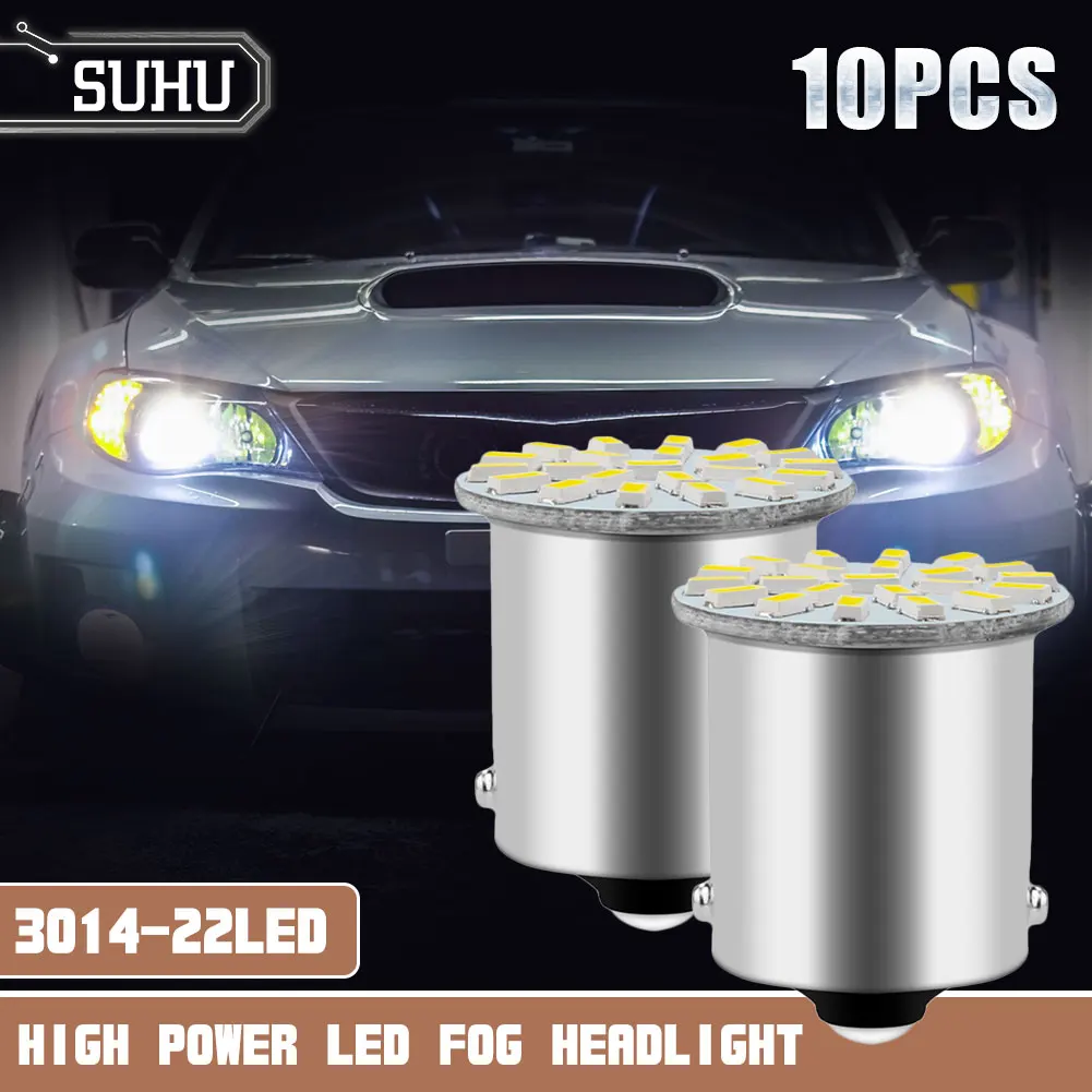 SUHU 10Pcs 1157 BAY15D 22-LED 1206 SMD Car Brake Light Bulb Super Bright Turn Signal Light Bulb White DC12V Running Signal Lamp
SUHU 10Pcs 1157 BAY15D 22-LED 1206 SMD Car Brake Light Bulb Super Bright Turn Signal Light Bulb White DC12V Running Signal Lamp