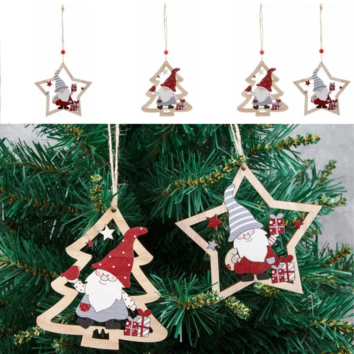 1PCS Santa Wooden Christmas Pendant Gift Xmas Tree Ornaments Hanging Decoration Wood Chip Made Of Natural Wood With Excellent
1PCS Santa Wooden Christmas Pendant Gift Xmas Tree Ornaments Hanging Decoration Wood Chip Made Of Natural Wood With Excellent