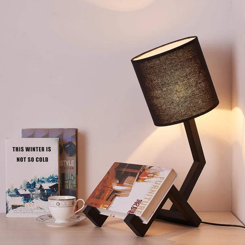 Northern Europe Bedroom Bedside Figure Desk Lamp Modern Concise Originality Student Dormitory Fabric Art Solid Wood Desk Lamp
Northern Europe Bedroom Bedside Figure Desk Lamp Modern Concise Originality Student Dormitory Fabric Art Solid Wood Desk Lamp
