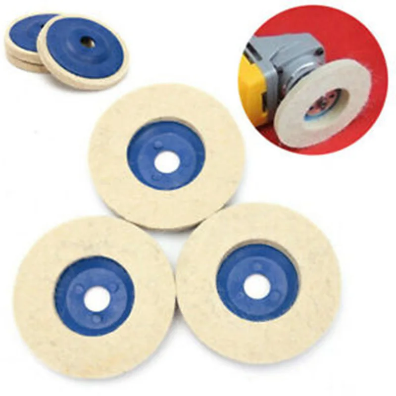 1PC 4 Inch 100mm Wool Polishing Wheel Buffing Pads Angle Grinder Wheel Felt Polishing Disc For Metal Glass Angle Grinder Tool
1PC 4 Inch 100mm Wool Polishing Wheel Buffing Pads Angle Grinder Wheel Felt Polishing Disc For Metal Glass Angle Grinder Tool