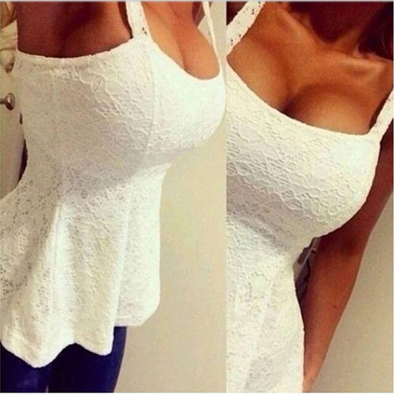 new Fashion Women casual Summer lace tank tops sexy deep U neck slim vest shirts Solid Tops Camis blusas
new Fashion Women casual Summer lace tank tops sexy deep U neck slim vest shirts Solid Tops Camis blusas