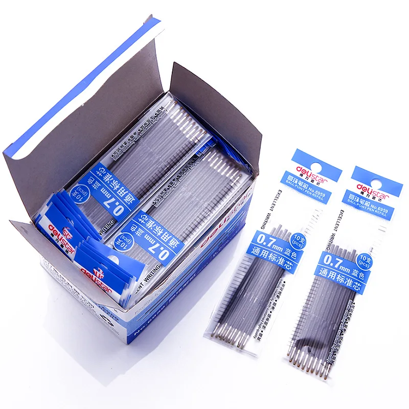 5pcs Deli 6959 blue replacement refill, 0.7mm push ball pen replacement refill, office pen student stationery
5pcs Deli 6959 blue replacement refill, 0.7mm push ball pen replacement refill, office pen student stationery