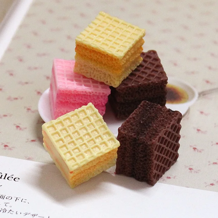 20pcs Resin Flat Back Wafer Biscuits Kawaii Food Play Of Girl Toys Craft Cabochon Scrapbooking Decorationfor Cute Embellishments
20pcs Resin Flat Back Wafer Biscuits Kawaii Food Play Of Girl Toys Craft Cabochon Scrapbooking Decorationfor Cute Embellishments