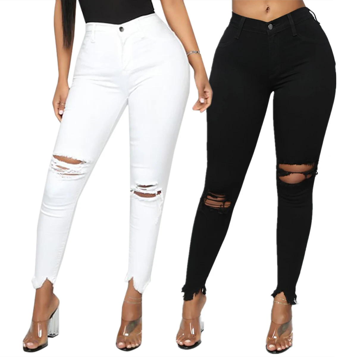 Womens Ripped Jeans Skinny Denim Pants Mom Jeans Boyfriend Pants Stretchy Pencil Pants High Waist Bottom Casual Fashion Trousers
Womens Ripped Jeans Skinny Denim Pants Mom Jeans Boyfriend Pants Stretchy Pencil Pants High Waist Bottom Casual Fashion Trousers