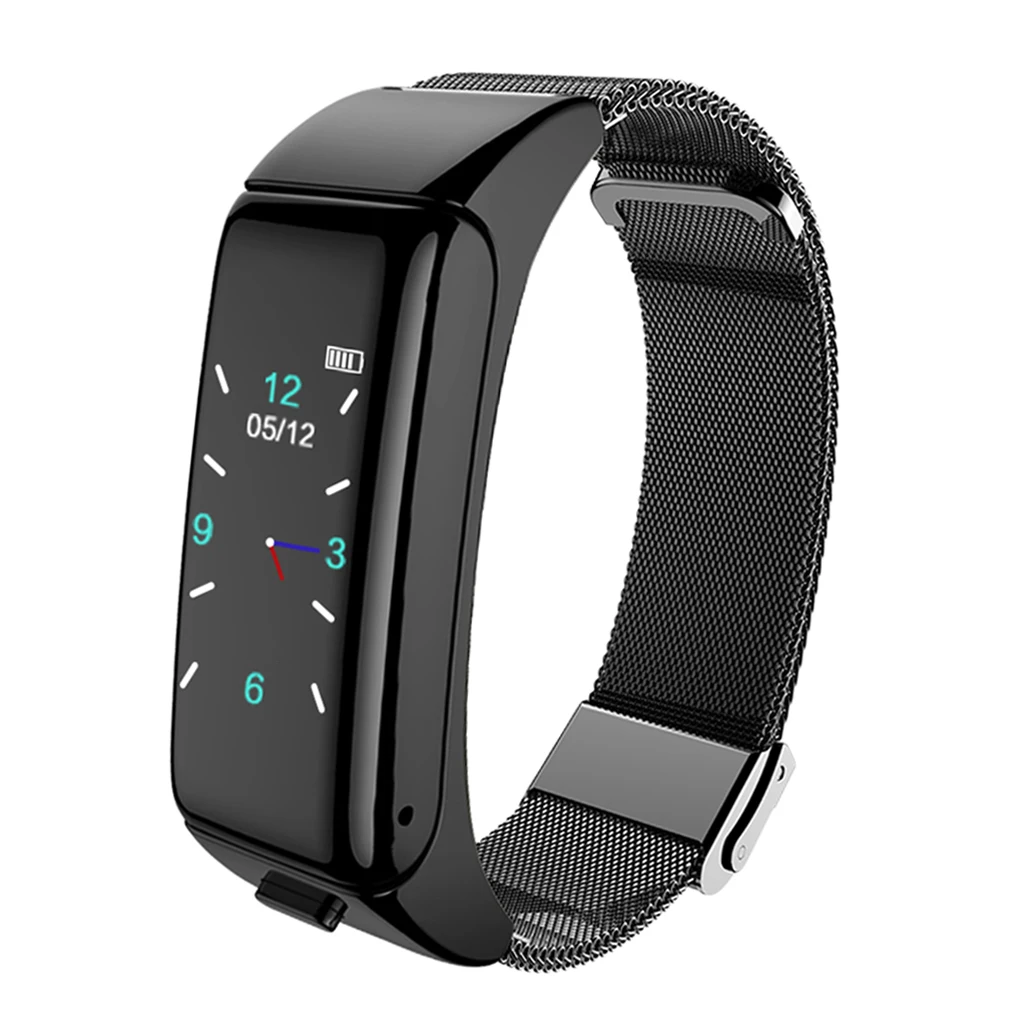 B6 2 в 1 Смарт Bluetooth гарнитура браслет пульсометр мониторинг здоровья Часы
