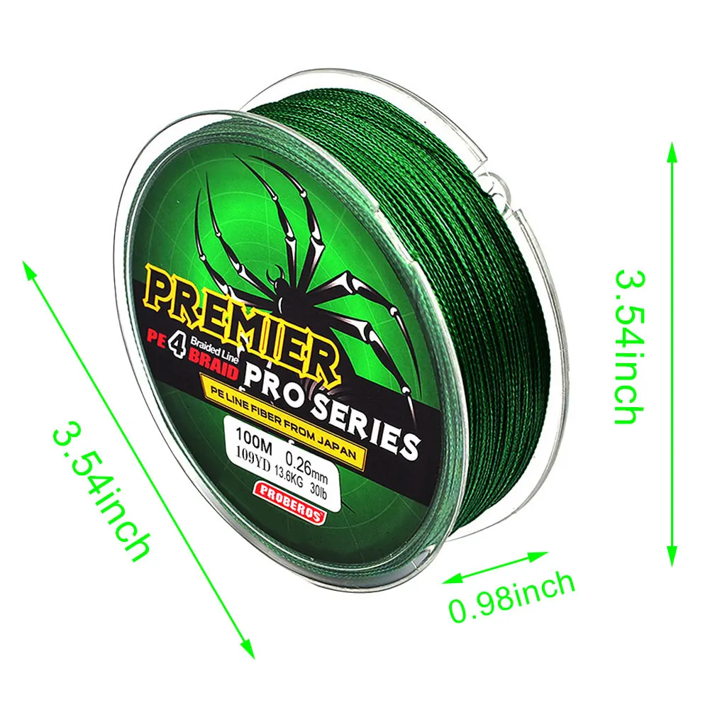 100M PE Fishing Line 4 Strands Braided Fishing Line 6-100LB Multifilament Fishing Line Smooth 100% New Dropshipping
100M PE Fishing Line 4 Strands Braided Fishing Line 6-100LB Multifilament Fishing Line Smooth 100% New Dropshipping