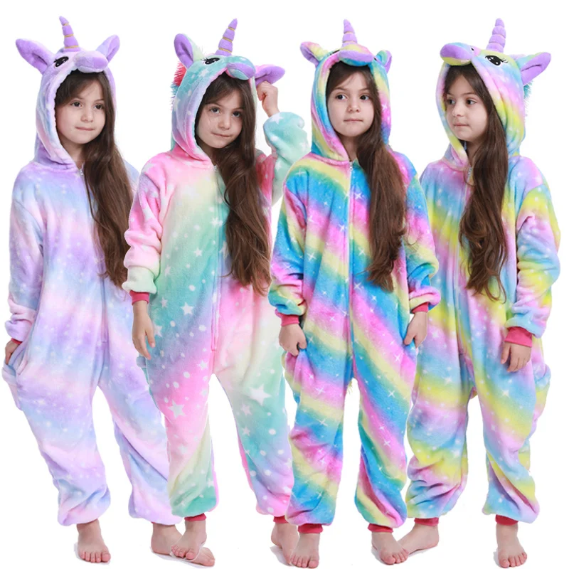 Girls Boys Winter Kigurumi Pajamas Unicorn Cartoon Anime Animal Onesies Kids Sleepwear Flannel Warm Children
Girls Boys Winter Kigurumi Pajamas Unicorn Cartoon Anime Animal Onesies Kids Sleepwear Flannel Warm Children