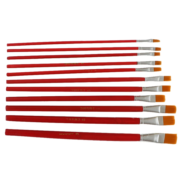 12pcs/pack Nylon Hair Paint Brush Set For Watercolor Acrylic Oil Painting Teaching Brushes Tools Drawing Art Supplie
12pcs/pack Nylon Hair Paint Brush Set For Watercolor Acrylic Oil Painting Teaching Brushes Tools Drawing Art Supplie