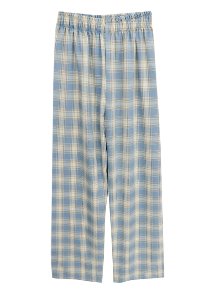 Pants women's spring thin 2021 new straight tube loose casual plaid pants, floor down High Waist Wide Leg Pants
Pants women's spring thin 2021 new straight tube loose casual plaid pants, floor down High Waist Wide Leg Pants