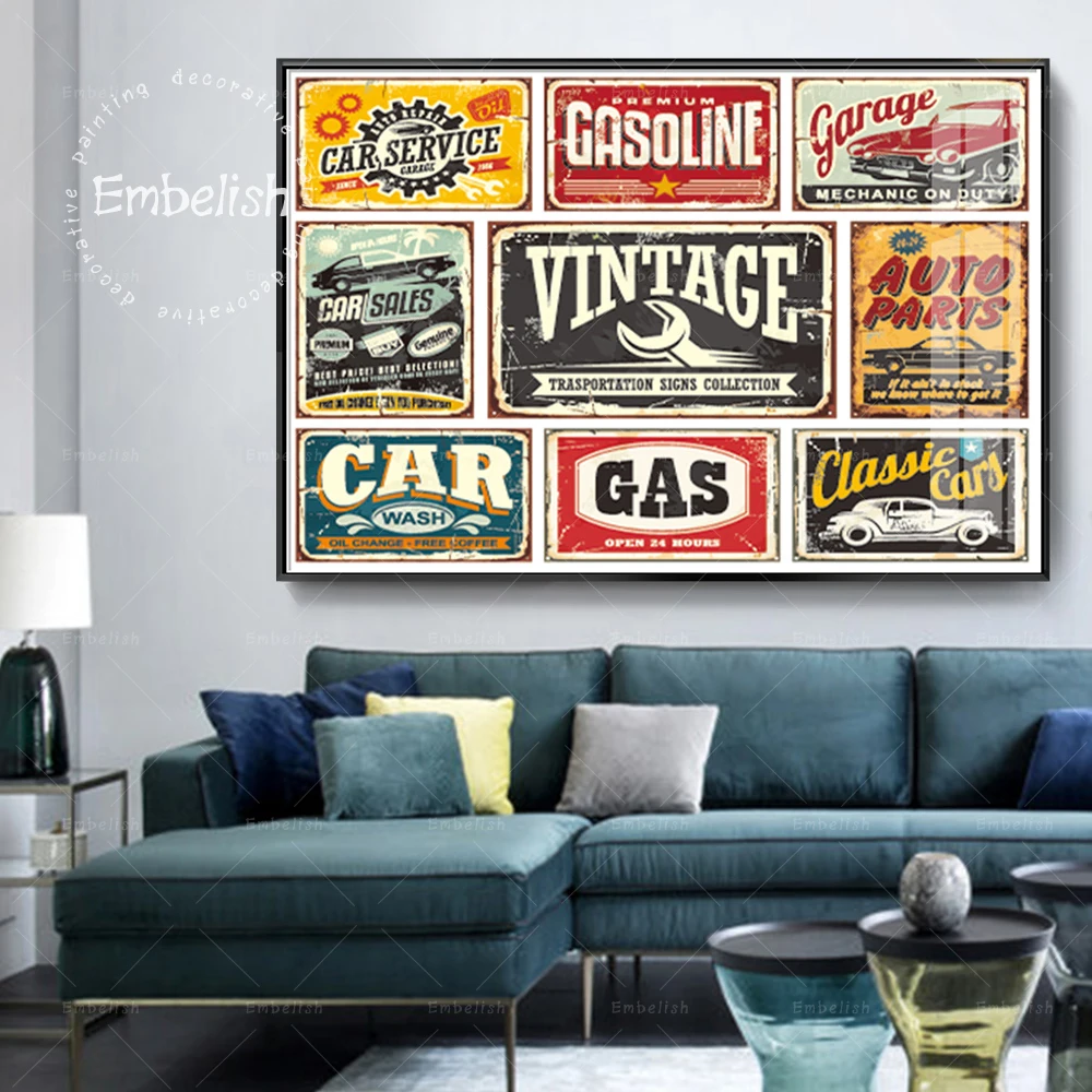 1 Pieces Vintage Transportation Signs Wall Posters For Living Room Home Decor Pictures Modern Home Decor HD Canvas Oil Paintings
1 Pieces Vintage Transportation Signs Wall Posters For Living Room Home Decor Pictures Modern Home Decor HD Canvas Oil Paintings