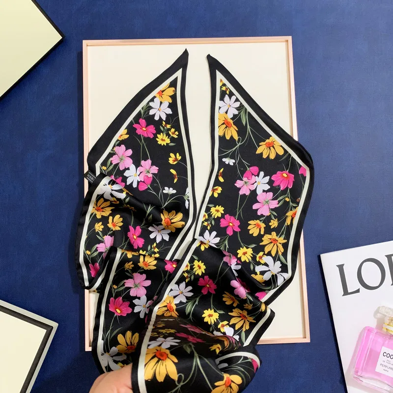 Hijab Silk Scarf Women Fashion Print Long Neck Scarfs Office Lady Hair Band Foulard Neckerchief Female Bandana Shawl Accessories 
Hijab Silk Scarf Women Fashion Print Long Neck Scarfs Office Lady Hair Band Foulard Neckerchief Female Bandana Shawl Accessories