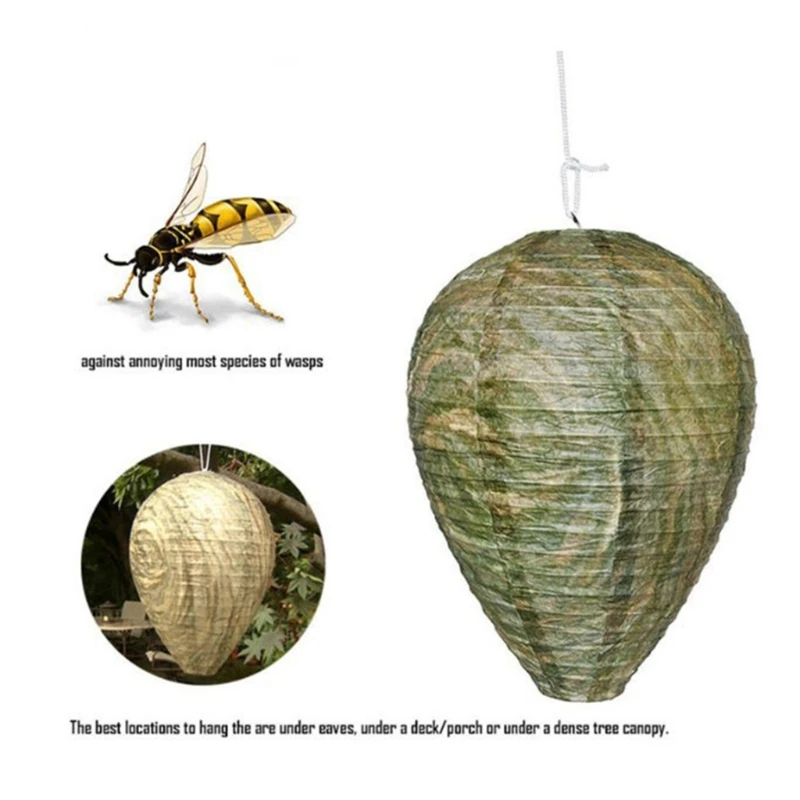 4 Pack Wasp Nest Decoy Hanging Wasp Deterrent for Wasps Hornets Yellow Jackets
4 Pack Wasp Nest Decoy Hanging Wasp Deterrent for Wasps Hornets Yellow Jackets