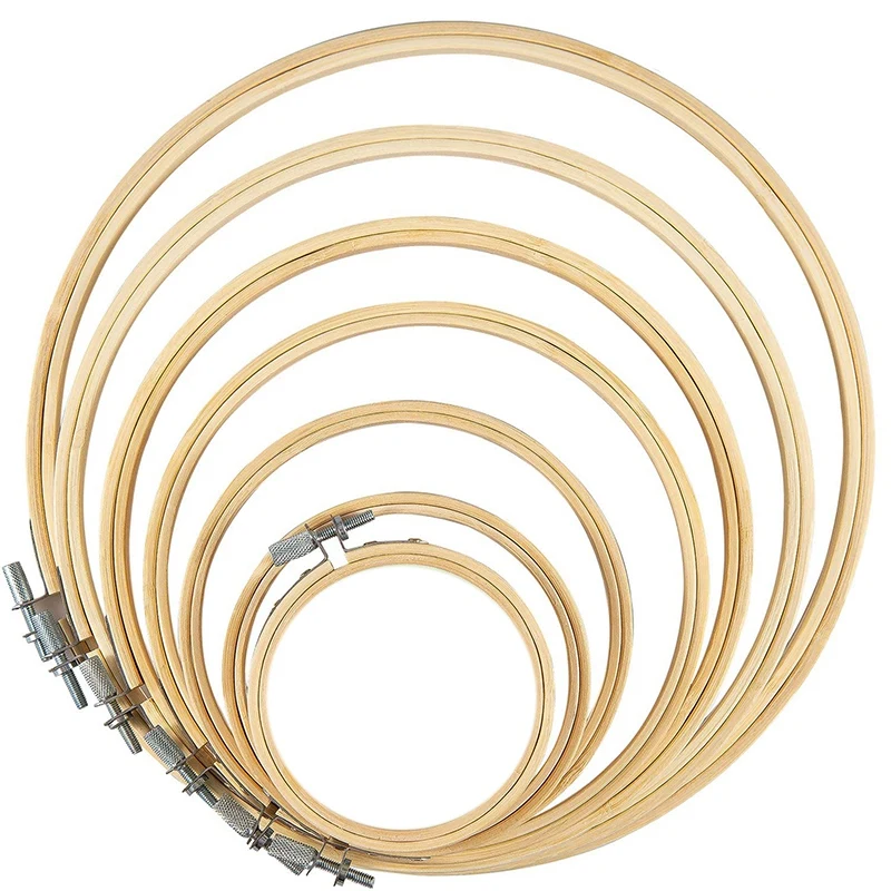 7 Pcs Embroidery Hoop Set Bamboo Circle Cross Stitch Hoop Ring 3.2 Inch To 10.2 Inch For Embroidery And Cross Stitch
7 Pcs Embroidery Hoop Set Bamboo Circle Cross Stitch Hoop Ring 3.2 Inch To 10.2 Inch For Embroidery And Cross Stitch