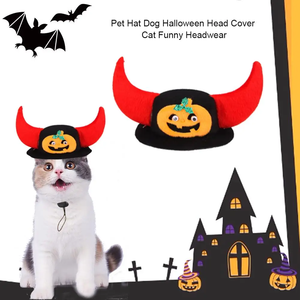 Pet Хэллоуин забавная шапка шляпа для животных Собака голова крышка кошка