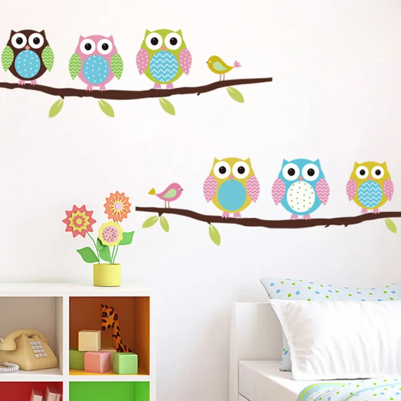 Cartoon Cute Owl Animal Wall Stickers Kids Room Bedroom Wallpaper Painted Decorative Parlor Sticker
Cartoon Cute Owl Animal Wall Stickers Kids Room Bedroom Wallpaper Painted Decorative Parlor Sticker