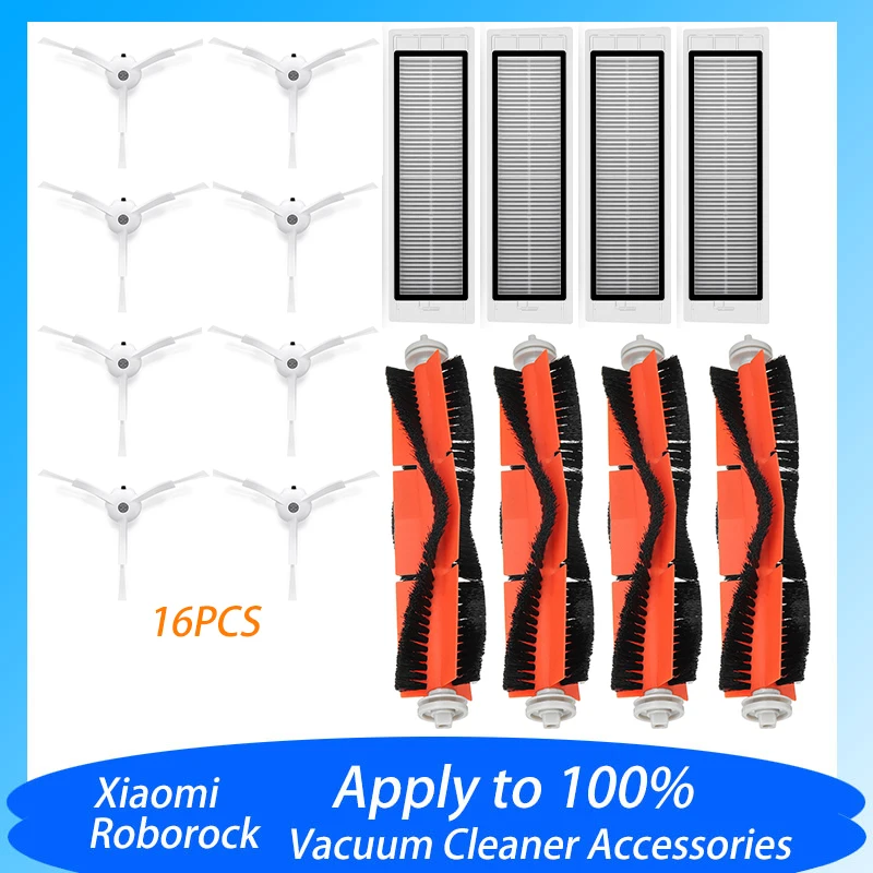 16PCS Xiaomi Robot Vacuum Cleaner Parts Replacement Kit for MI S50 S51 Main Brush Filters Side Accessories 
16PCS Xiaomi Robot Vacuum Cleaner Parts Replacement Kit for MI S50 S51 Main Brush Filters Side Accessories
