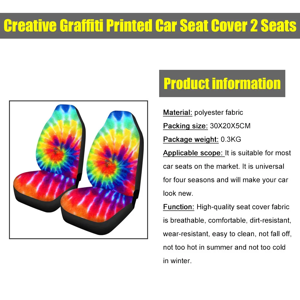 2PCS Car Seat Cover Universal Styling Creative Graffiti Print Interior Accessories Automobile Protector
2PCS Car Seat Cover Universal Styling Creative Graffiti Print Interior Accessories Automobile Protector