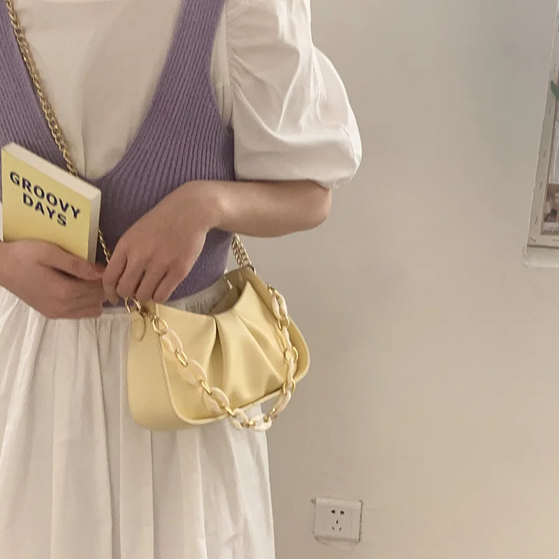 Minority High Quality Armpit Women's Fashion Chain Fold French Versatile Messenger Bag
Minority High Quality Armpit Women's Fashion Chain Fold French Versatile Messenger Bag