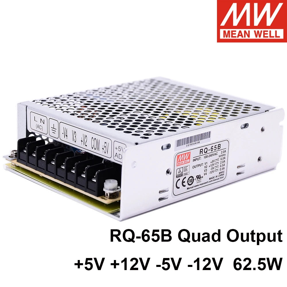 Оригинал Mean Well Φ 62,5 W Φ импульсный источник питания 110/220V AC на DC 5V 12V -5V -12V 6A 2A 0.5A 0.5A 0.5A
Оригинал Mean Well Φ 62,5 W Φ импульсный источник питания 110/220V AC на DC 5V 12V -5V -12V 6A 2A 0.5A 0.5A 0.5A