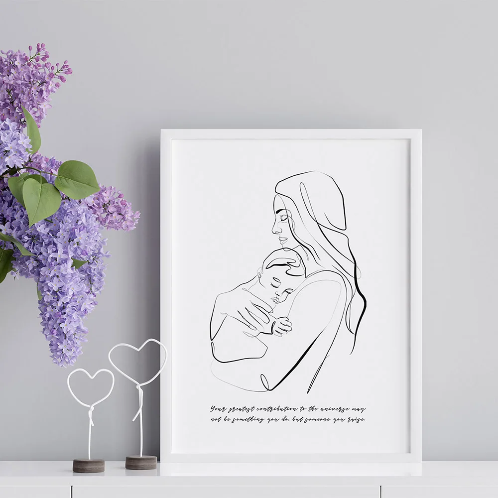 Mother And Son Art Line Drawing Posters Abstract Minimalist Quote Wall Art Canvas Print Painting Modern Home Decorative Pictures
Mother And Son Art Line Drawing Posters Abstract Minimalist Quote Wall Art Canvas Print Painting Modern Home Decorative Pictures