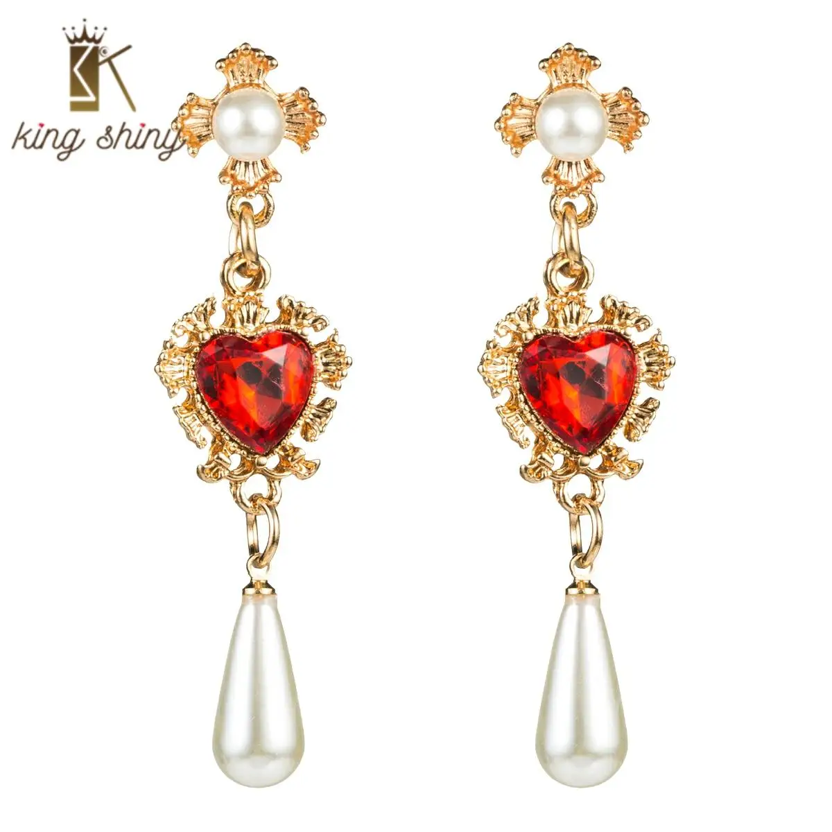 2020 Korean Design Baroque Gold Luxury Crystal Heart Shape Drop Earrings for Woman Bridal Vintage Long Pearl Statement Earrings
2020 Korean Design Baroque Gold Luxury Crystal Heart Shape Drop Earrings for Woman Bridal Vintage Long Pearl Statement Earrings