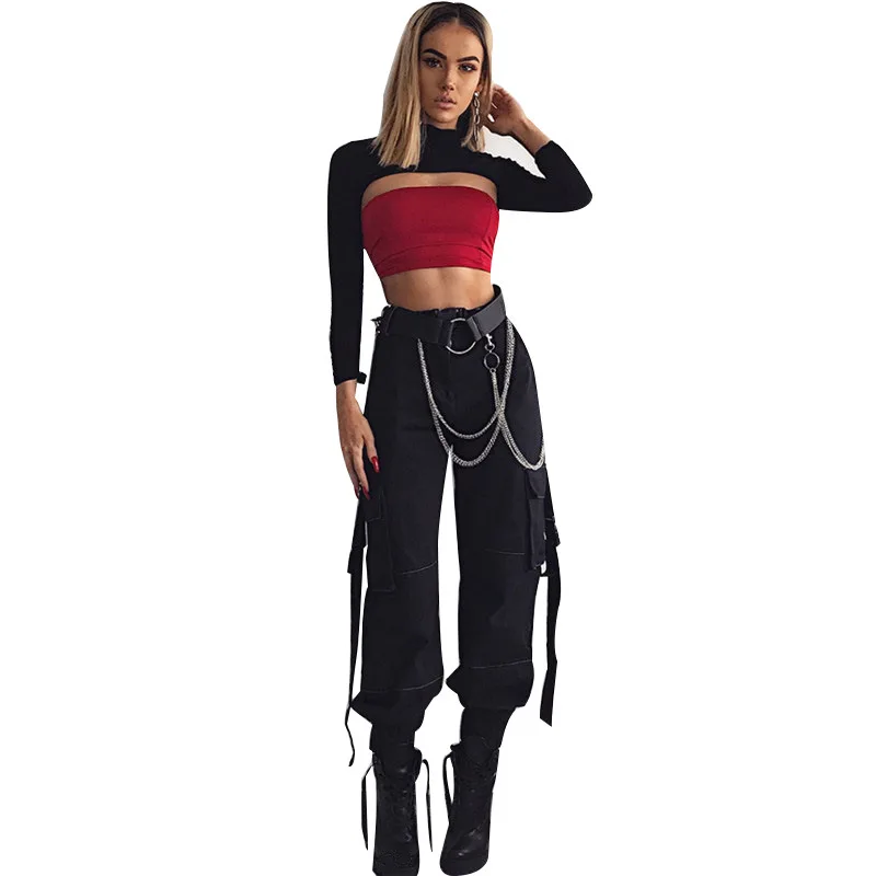 92P1731716 Spring and autumn fashion street photo new women's Corset casual Harlan overalls drawstring sweatpants
92P1731716 Spring and autumn fashion street photo new women's Corset casual Harlan overalls drawstring sweatpants