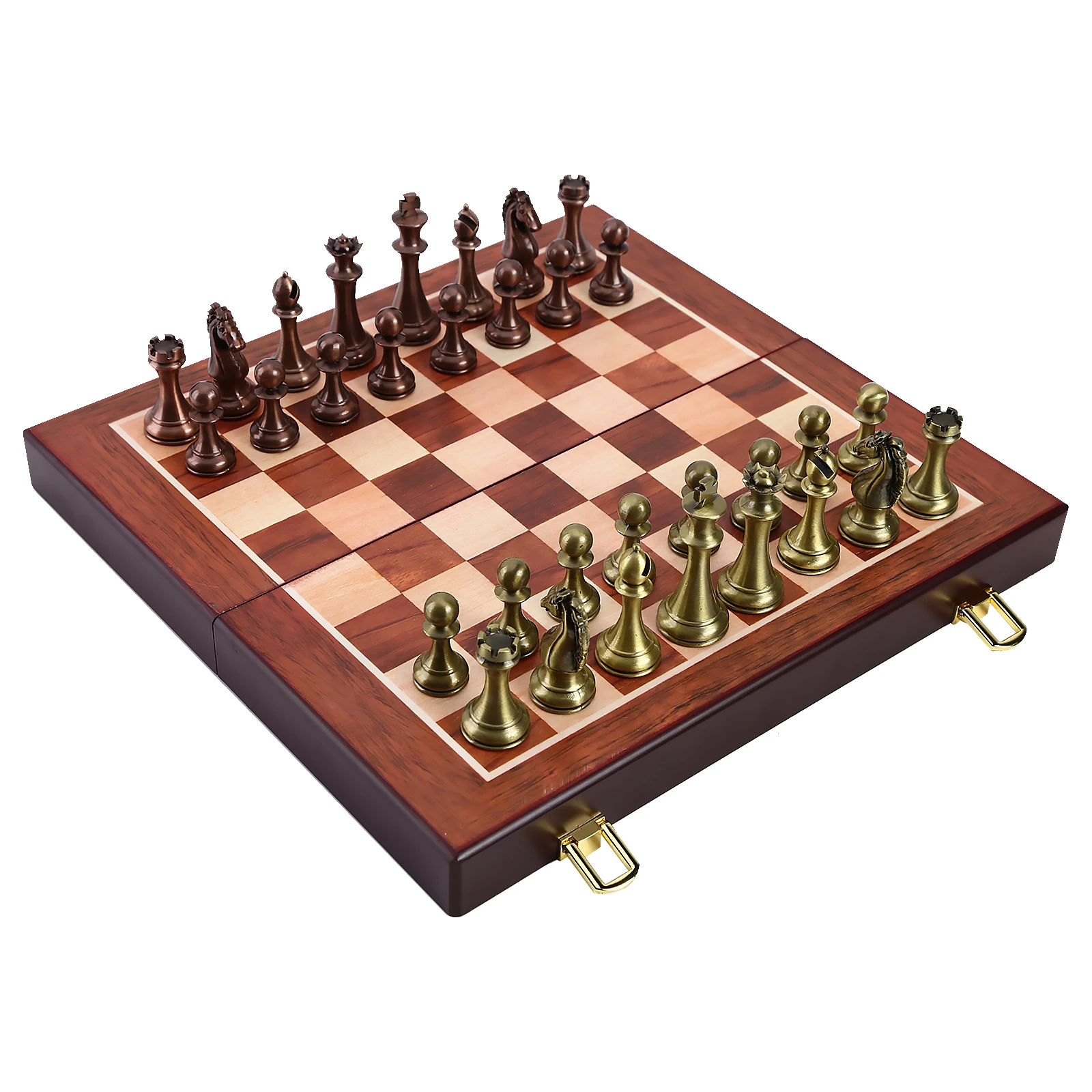 International Chess Set, Wooden Chess Board Metal Pieces Kit for Kids Adult Parent Child Interactive Educational Toys Kit
International Chess Set, Wooden Chess Board Metal Pieces Kit for Kids Adult Parent Child Interactive Educational Toys Kit