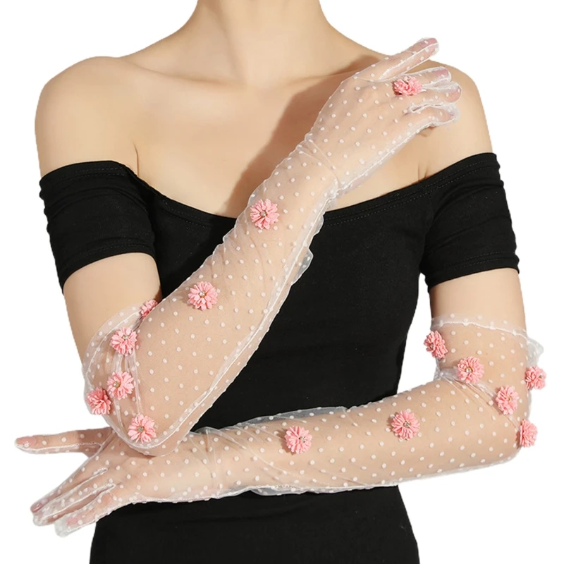 Stretch Bride Long Lace Fingerless Gloves Semi Sheer Women Girl Full Finger Mittens Elegant Elbow Gloves Opera Party
Stretch Bride Long Lace Fingerless Gloves Semi Sheer Women Girl Full Finger Mittens Elegant Elbow Gloves Opera Party