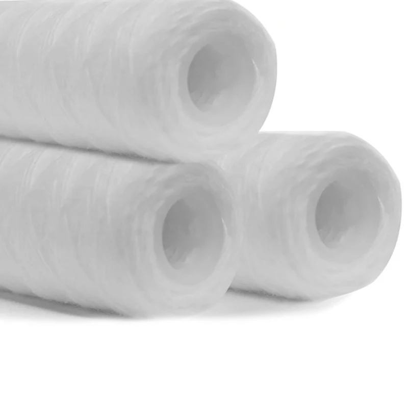 String Wound Sediment Water Filter Cartridge Whole House Sediment Filtration, Universal Replacement for 10 Inch RO Housing
String Wound Sediment Water Filter Cartridge Whole House Sediment Filtration, Universal Replacement for 10 Inch RO Housing