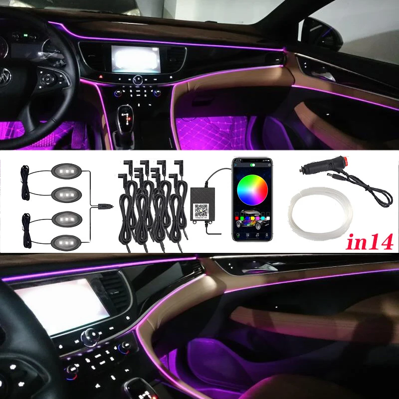 Гибкая неоновая Светодиодная лента EL RGB с несколькими режимами и управлением звуком, 12 В
Гибкая неоновая Светодиодная лента EL RGB с несколькими режимами и управлением звуком, 12 В