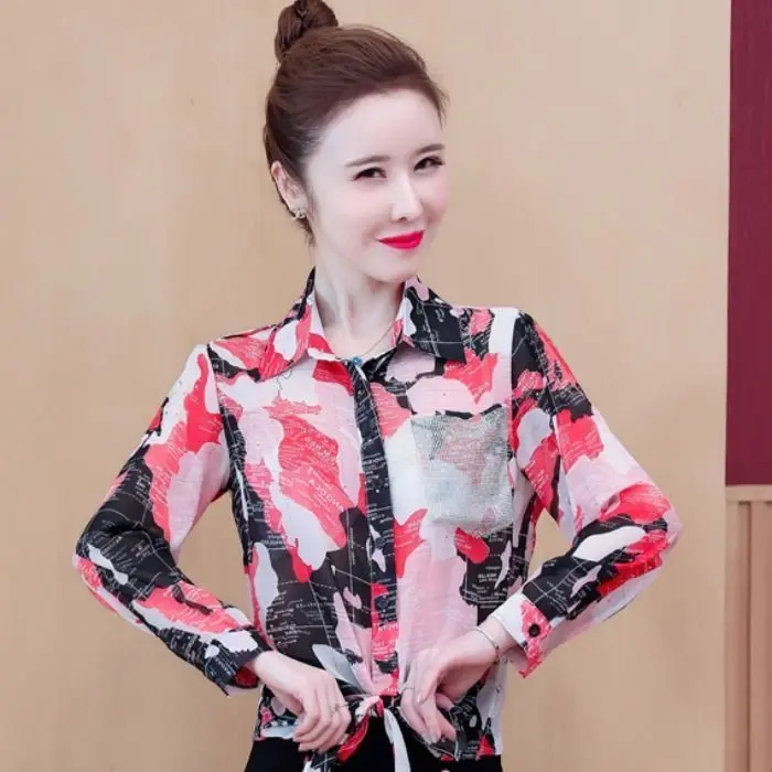 Cheap wholesale 2021 spring summer autumn new fashion casual chiffon women shirt woman female OL button up shirt Ay1644
Cheap wholesale 2021 spring summer autumn new fashion casual chiffon women shirt woman female OL button up shirt Ay1644