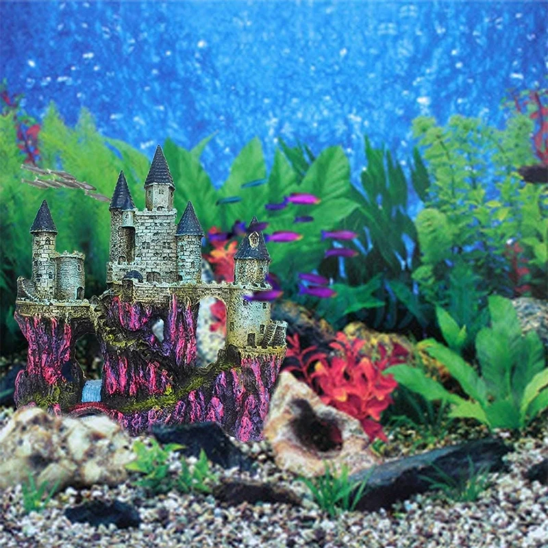 Castle Aquarium Decoration Hand Painted with Realistic Details 9.8 Inches High Fish Tank Ornaments Small Fish Shelters F19B
Castle Aquarium Decoration Hand Painted with Realistic Details 9.8 Inches High Fish Tank Ornaments Small Fish Shelters F19B
