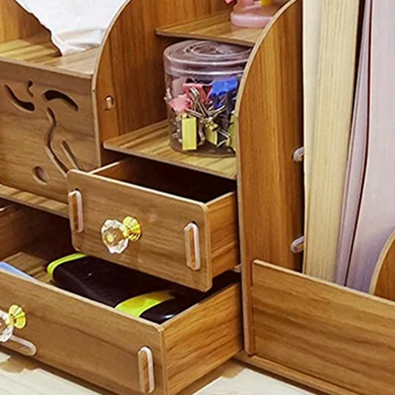 School Supply Storage Wooden Desk Organizer with Drawer,Pen Holder Box Desktop Stationary for Students
School Supply Storage Wooden Desk Organizer with Drawer,Pen Holder Box Desktop Stationary for Students