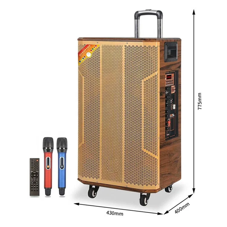 EGA Retro 15Inch Portable Wooden Speaker Box Subwoofer Parlantes Trolley Blue tooth Trable Big Bass DJ Outdoor Sound System MIC
EGA Retro 15Inch Portable Wooden Speaker Box Subwoofer Parlantes Trolley Blue tooth Trable Big Bass DJ Outdoor Sound System MIC