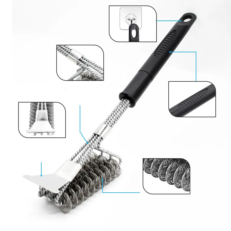 New Spring Barbecue Brush, High Temperature and Abrasion Resistant Cleaning Brush, Detachable Handle, Best BBQ Accessory Tool
New Spring Barbecue Brush, High Temperature and Abrasion Resistant Cleaning Brush, Detachable Handle, Best BBQ Accessory Tool