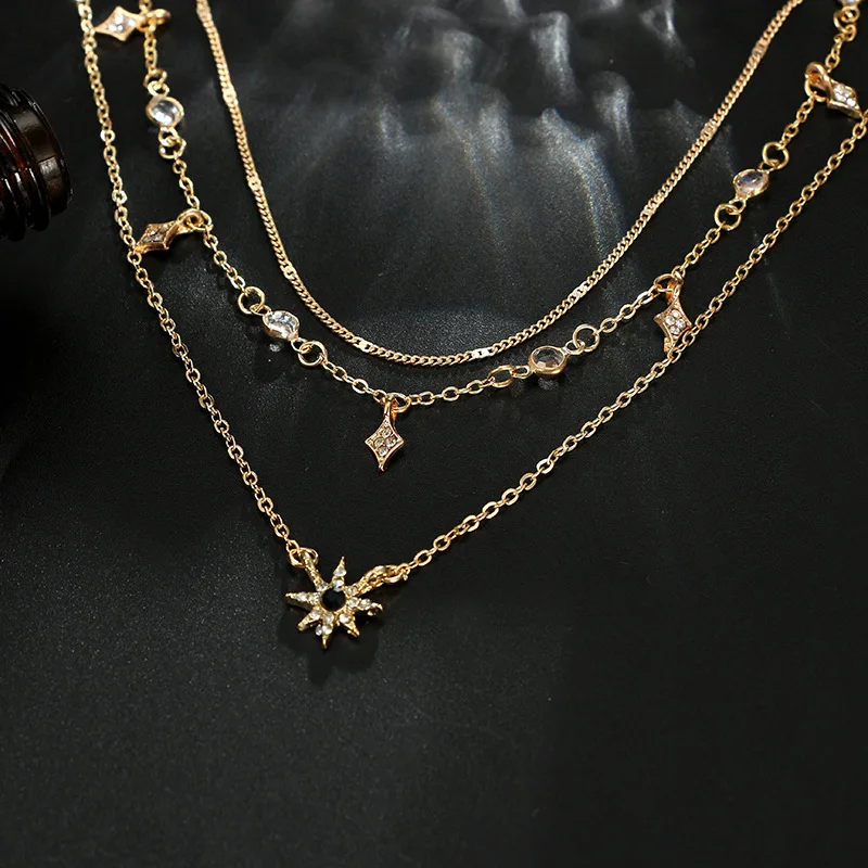 Fashion Star Pendant Layered Statement Necklaces For Women Girls Choker Necklace Party Jewelry Zircon Crystal Pendant Gifts
Fashion Star Pendant Layered Statement Necklaces For Women Girls Choker Necklace Party Jewelry Zircon Crystal Pendant Gifts