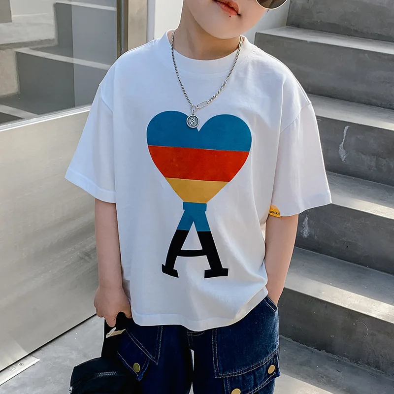Sweetheart Spring Summer T-shirt Boys Top Outwear Kids Toddler Children's Clothing Teenage Home Outdoor Beach Cotton High Qualit
Sweetheart Spring Summer T-shirt Boys Top Outwear Kids Toddler Children's Clothing Teenage Home Outdoor Beach Cotton High Qualit