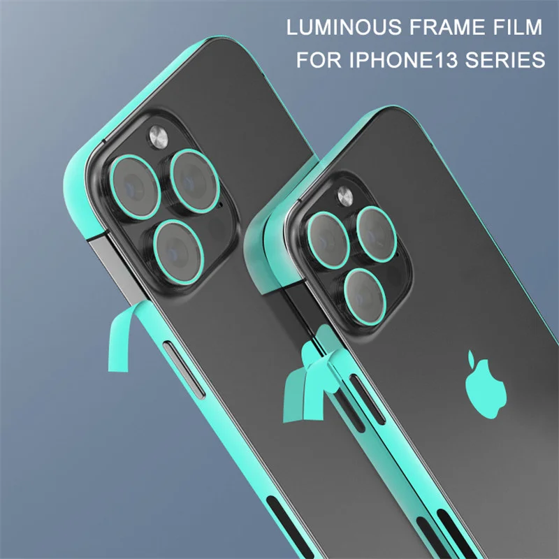 Mobile Phone Side Film PVC Rim Frame Protective Film Luminous For IPhone 13Pro Max Border Sticker Anti-Scratch For IPhone 13 12
Mobile Phone Side Film PVC Rim Frame Protective Film Luminous For IPhone 13Pro Max Border Sticker Anti-Scratch For IPhone 13 12