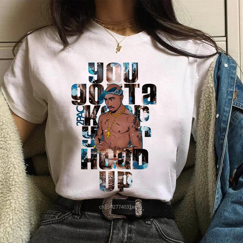 Casual Oversized Top Tee TUPAC Harajuku T Shirt Rapper Graphic Printed Soft Hip Hop Streetwear
Casual Oversized Top Tee TUPAC Harajuku T Shirt Rapper Graphic Printed Soft Hip Hop Streetwear